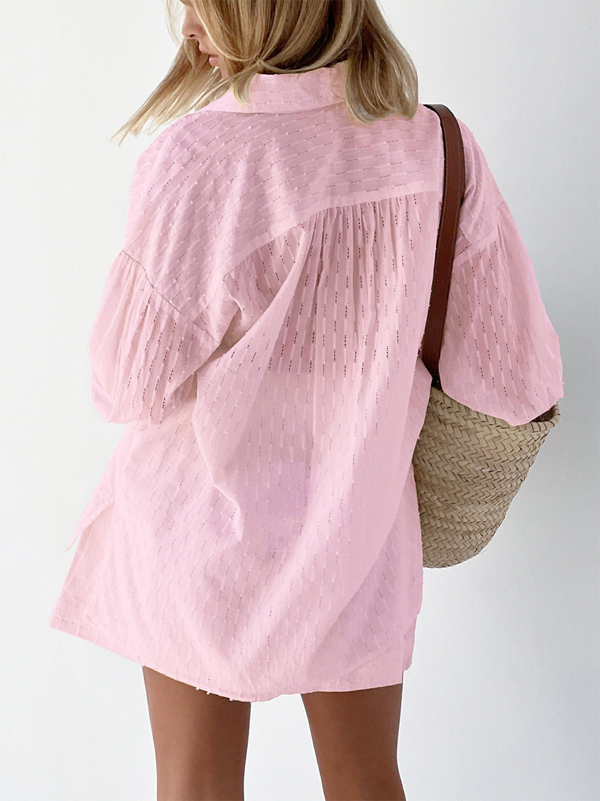 Octavia - Women's Relaxed Two-Piece Set with Embroidery - photo 20
