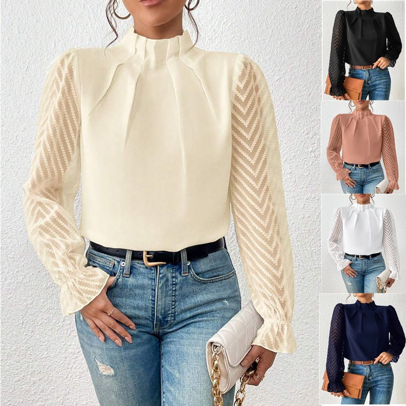 Odile - Women's Long-sleeved Blouse - photo 2