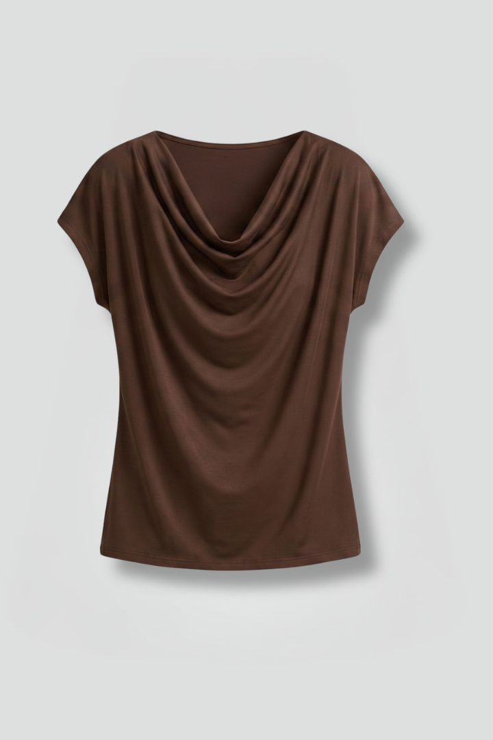 Opaline - Women's Cowl Neck Draped Blouse - photo 2