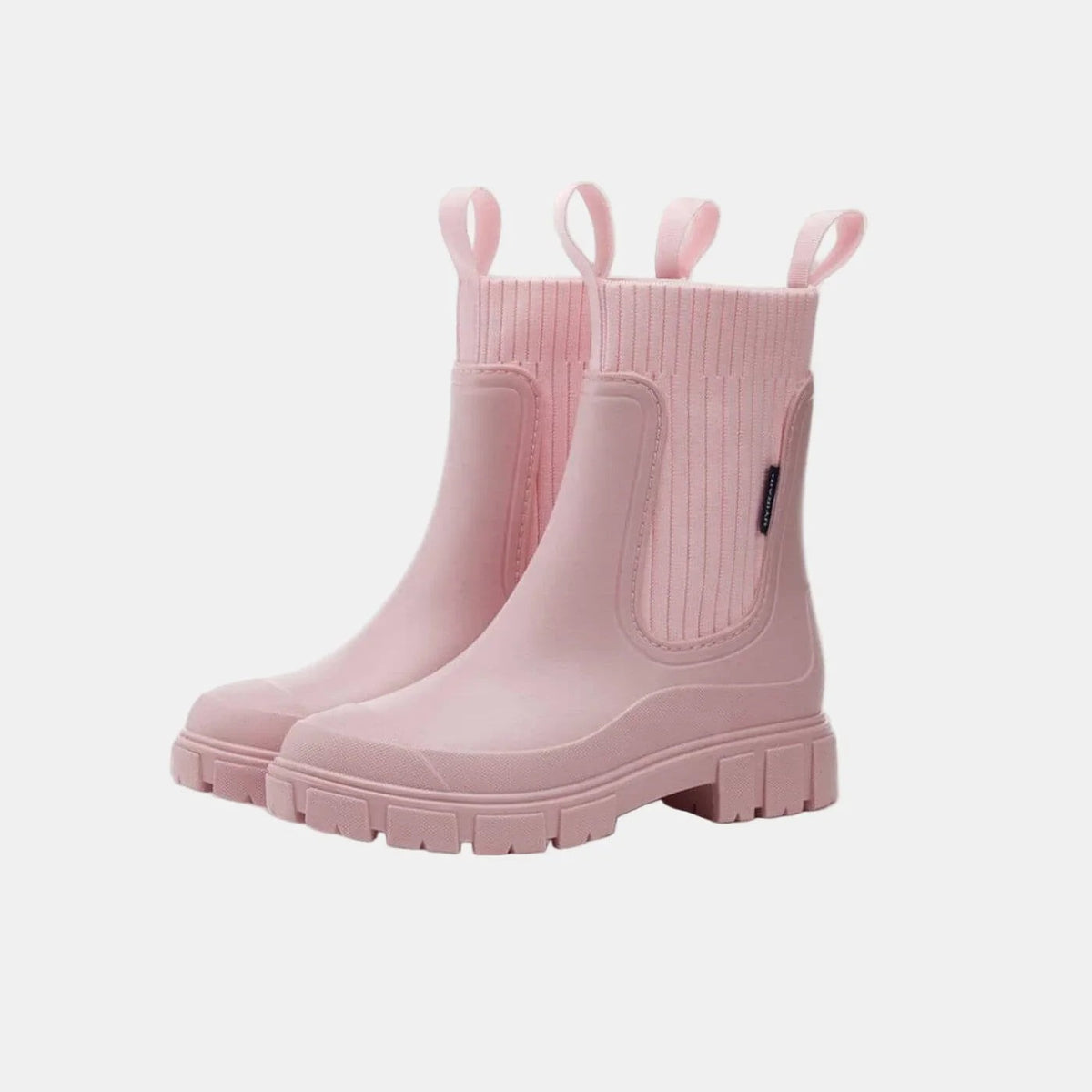 Radka - Women's Ankle Boots with Ribbed Knit Cuff