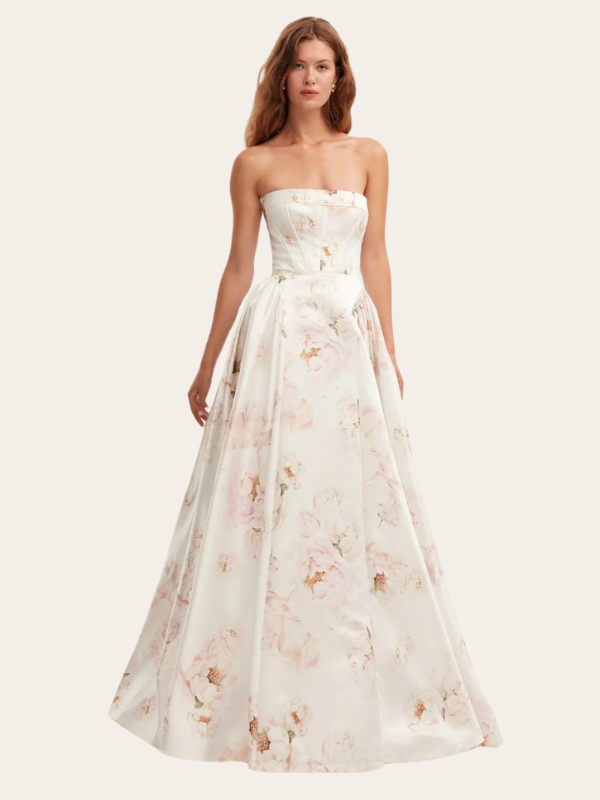 Ariana - Abito lungo senza spalline da donna