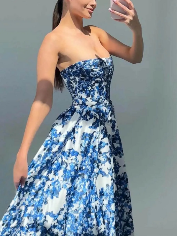 Ariana - Abito lungo senza spalline da donna