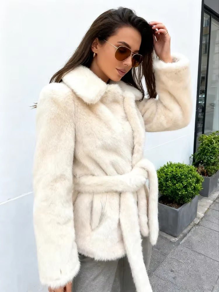 Phoebe - Women's Coat with Tie Belt - photo 4