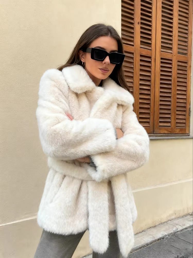 Phoebe - Women's Coat with Tie Belt - photo 6