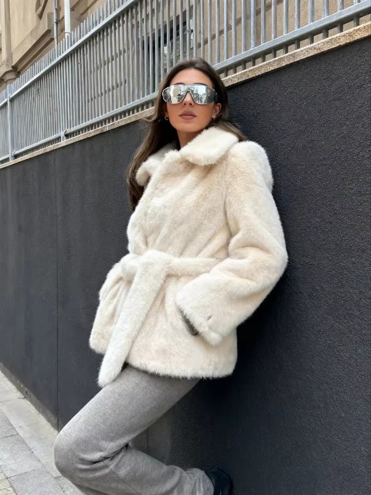 Phoebe - Women's Coat with Tie Belt - photo 7