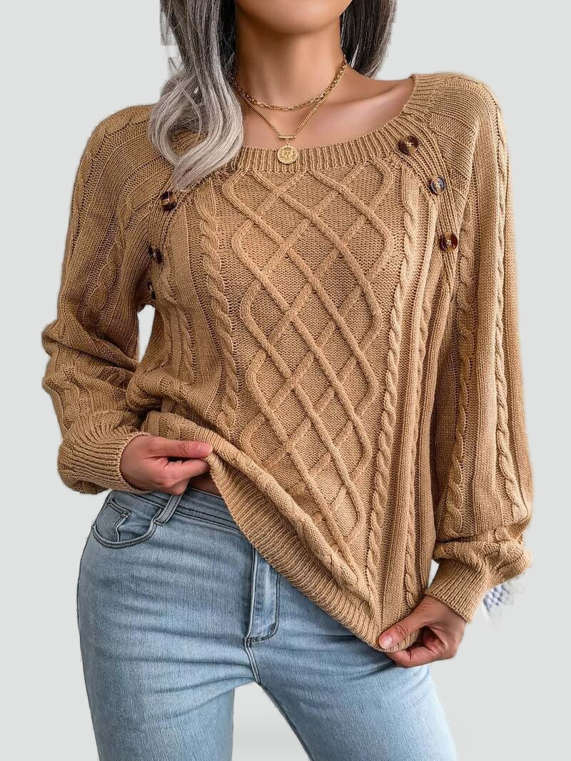 Phyllis - Women's Winter Jumper with a Knitted Finish - photo 3