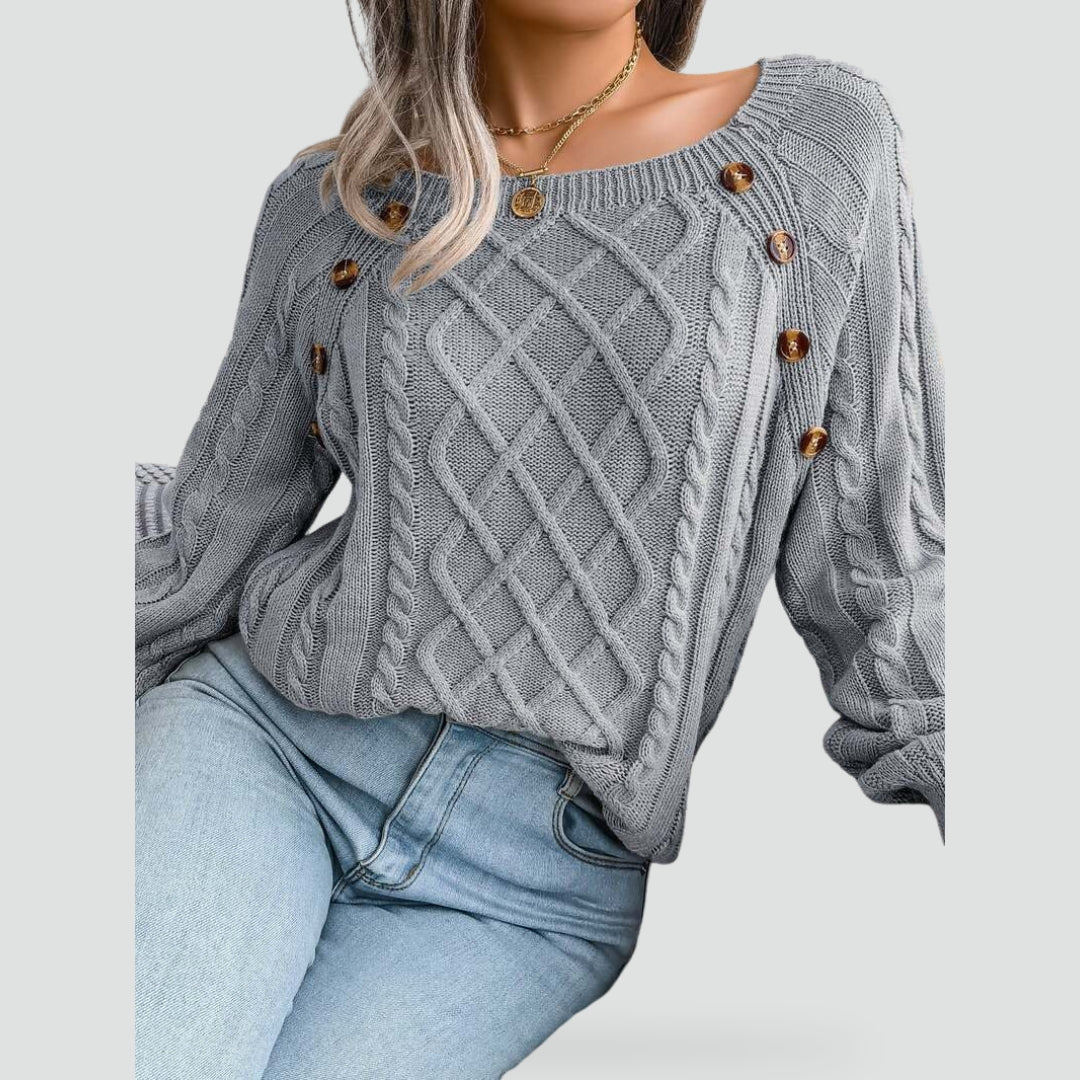 Phyllis - Women's Winter Jumper with a Knitted Finish - photo 5