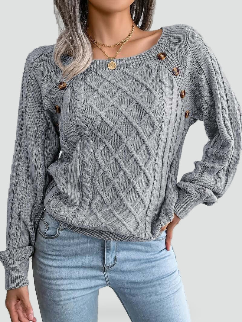 Phyllis - Women's Winter Jumper with a Knitted Finish - photo 6