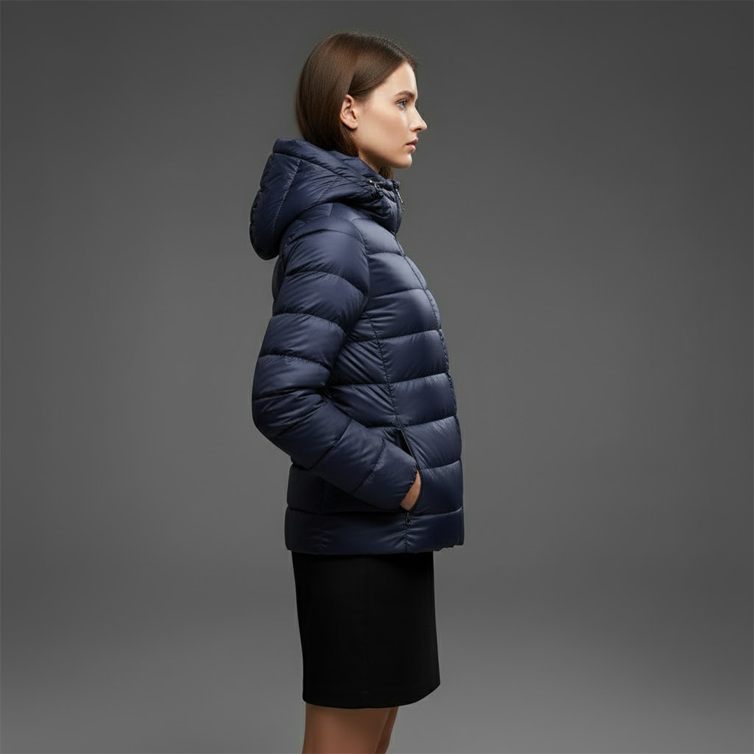 Prudence - Women's Jacket with a Hood and a Padded Finish - photo 1
