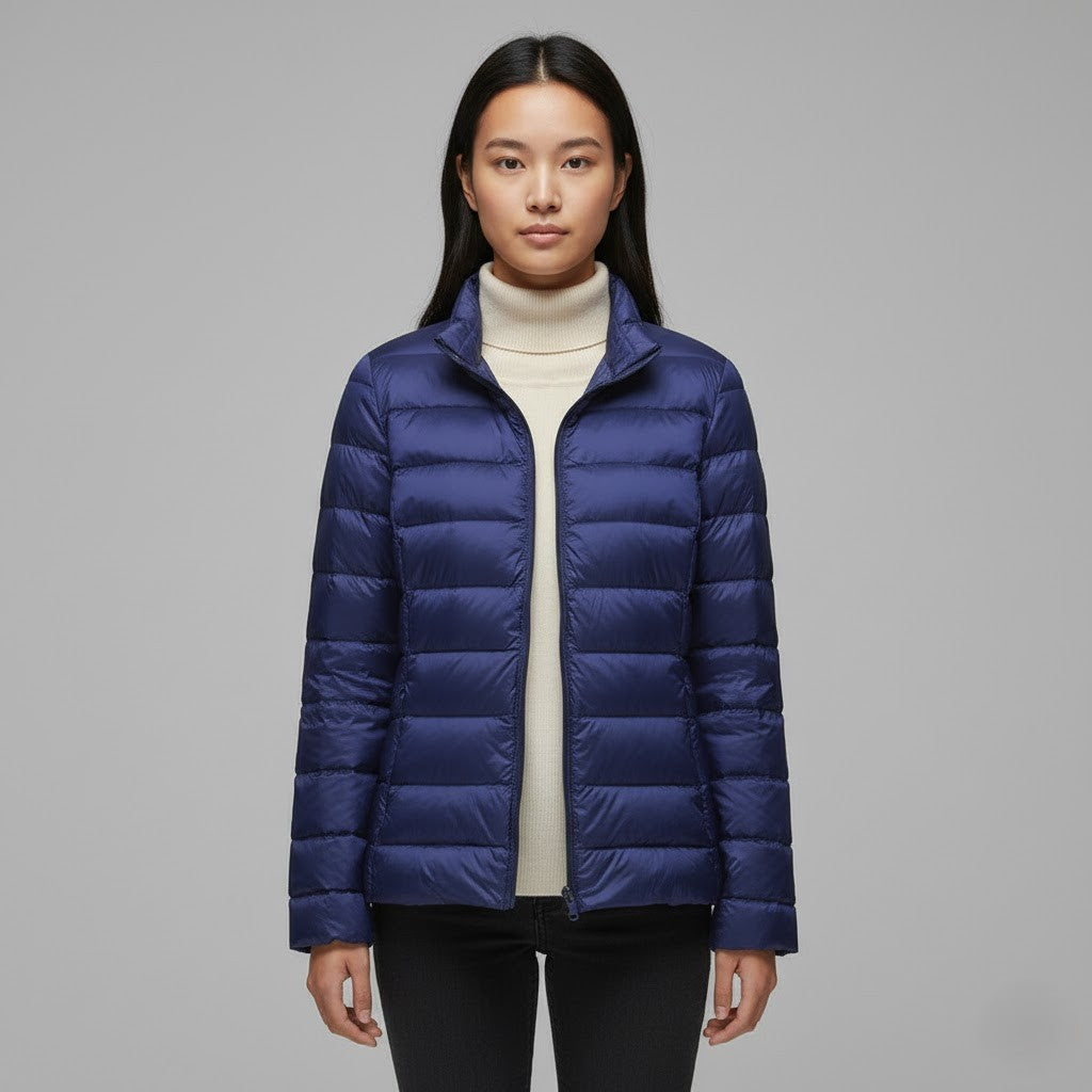 Prudence - Women's Jacket with a Hood and a Padded Finish - photo 11
