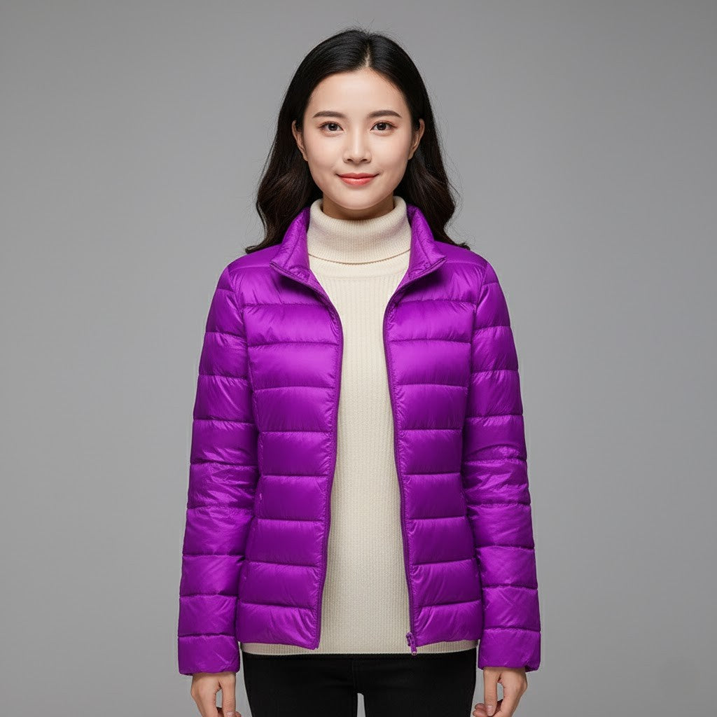 Prudence - Women's Jacket with a Hood and a Padded Finish - photo 13