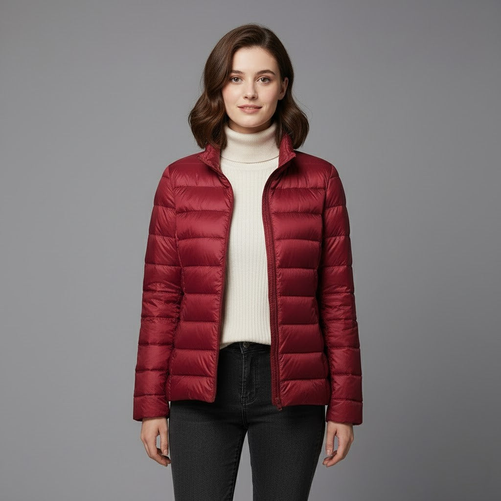 Prudence - Women's Jacket with a Hood and a Padded Finish - photo 14