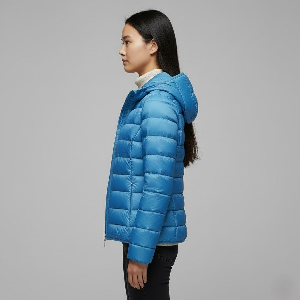 Prudence - Women's Jacket with a Hood and a Padded Finish - photo 9