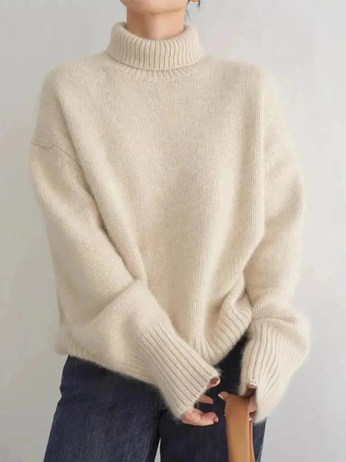 Lauren - Women's soft and comfortable turtleneck sweater - photo 5