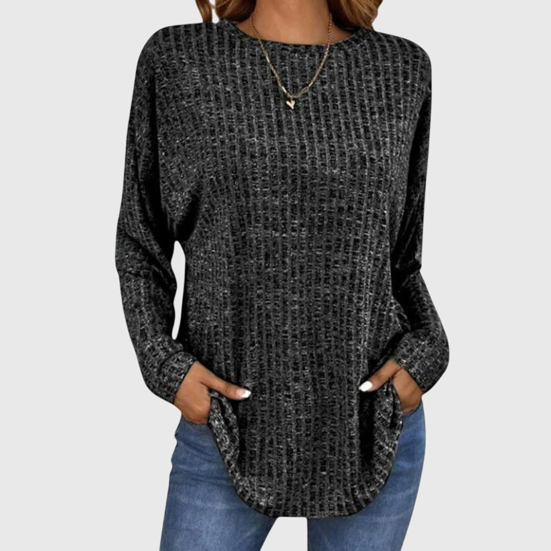 Rachelle - Women's Knitted Jumper with Long Sleeves - photo 1