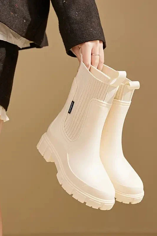Rae - Women's Waterproof Rain Boots with Elevated Heel - photo 1