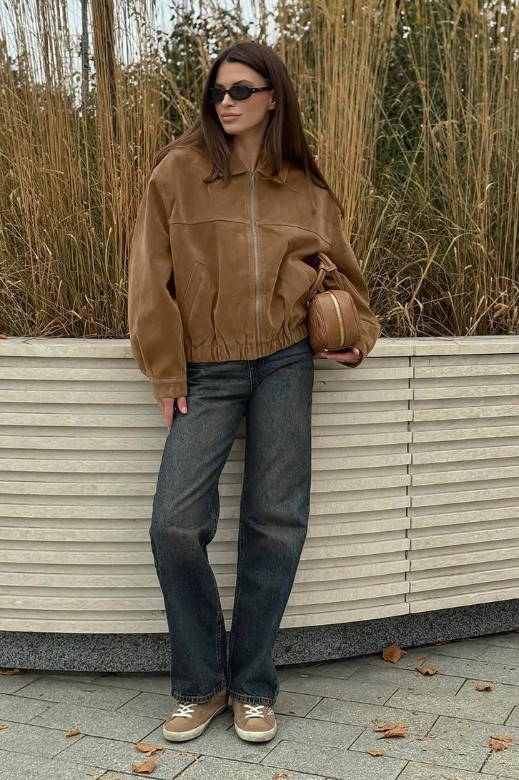 Rebecca - Women's Relaxed Jacket with Zip Front - photo 2