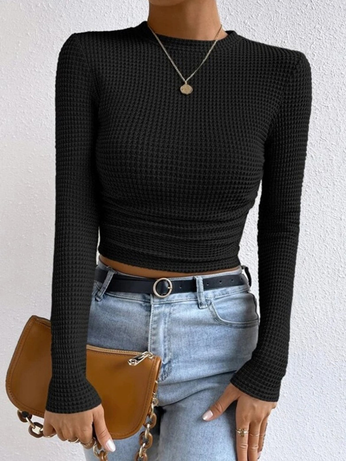 Reine - Women's Knitted Jumper with Long Sleeves - photo 10