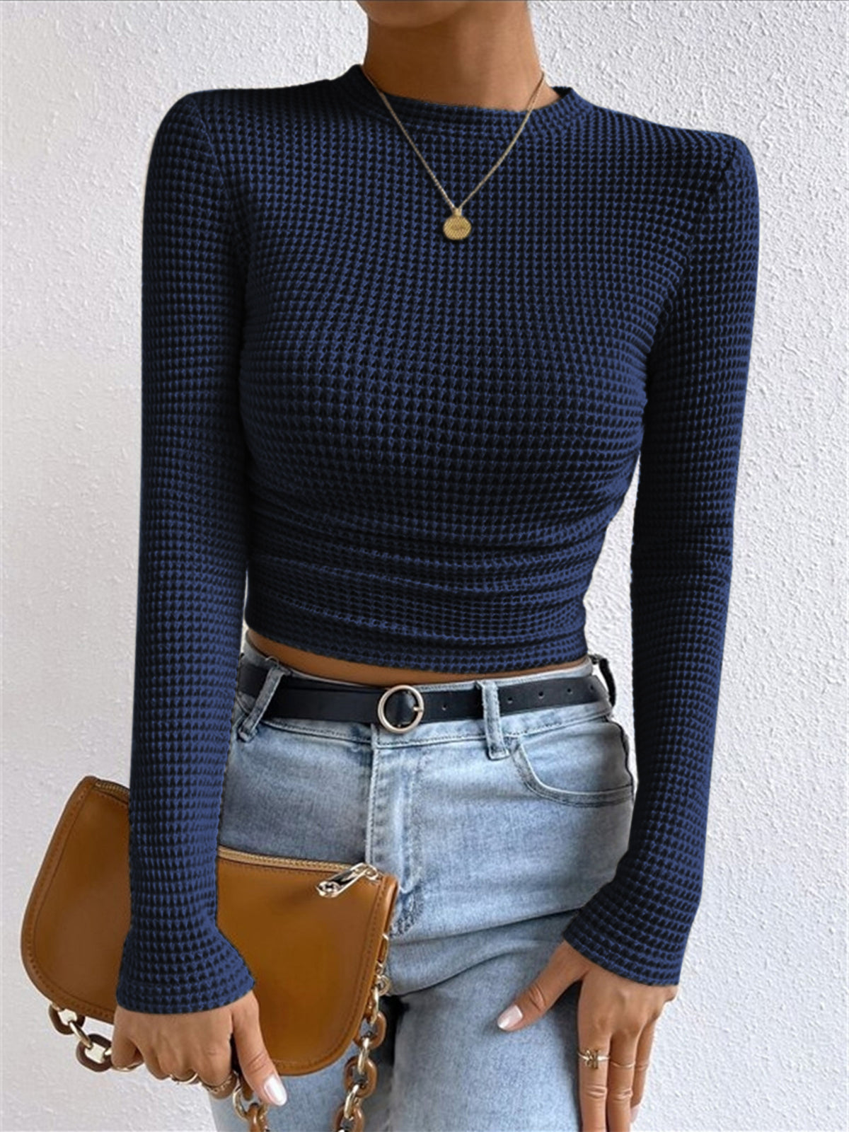 Reine - Women's Knitted Jumper with Long Sleeves - photo 4