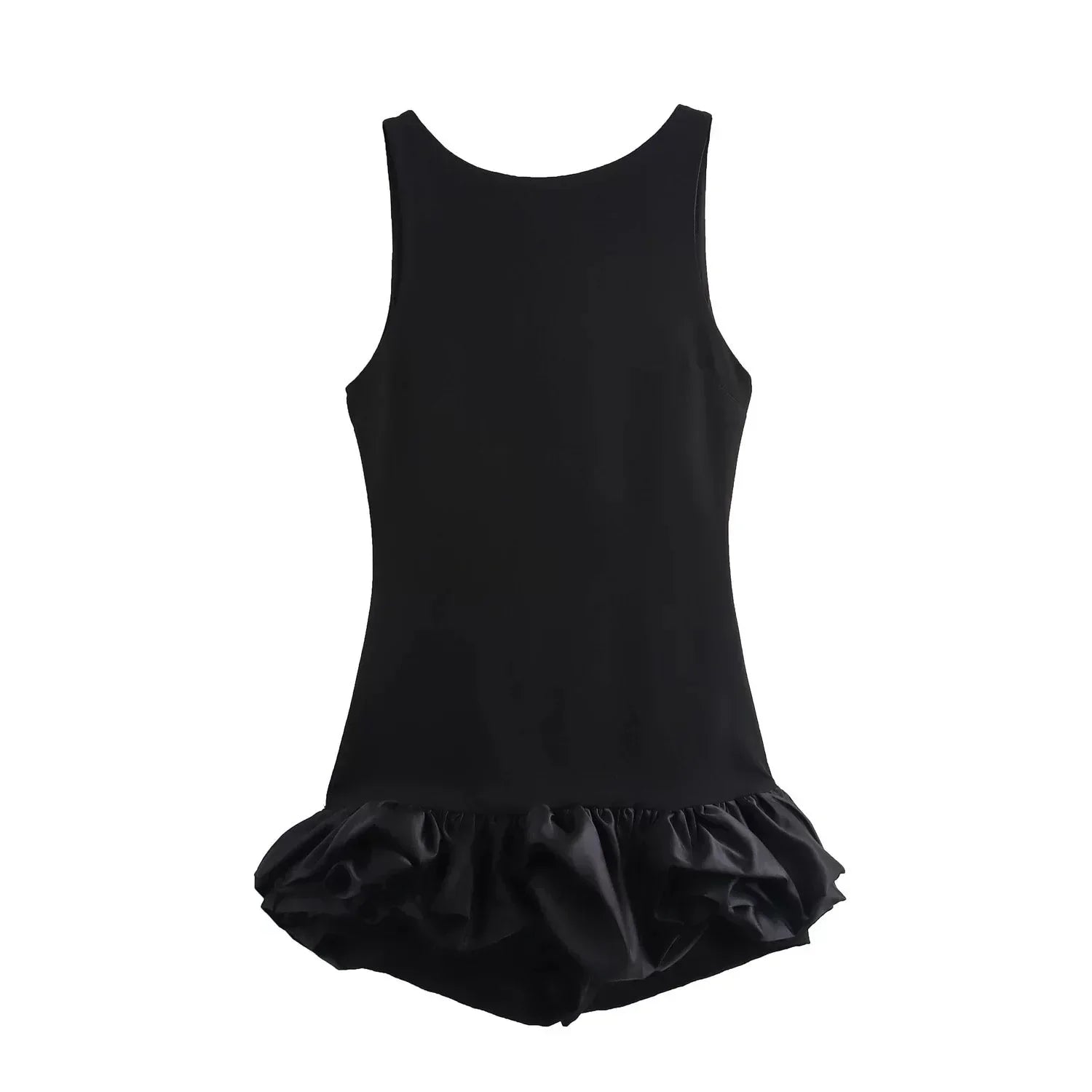 Rochie mini femei cu volane spate deschis