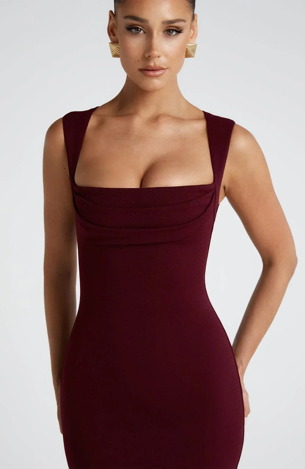 Marian - Women's Sleeveless Maxi Dress with Square Neck - photo 5