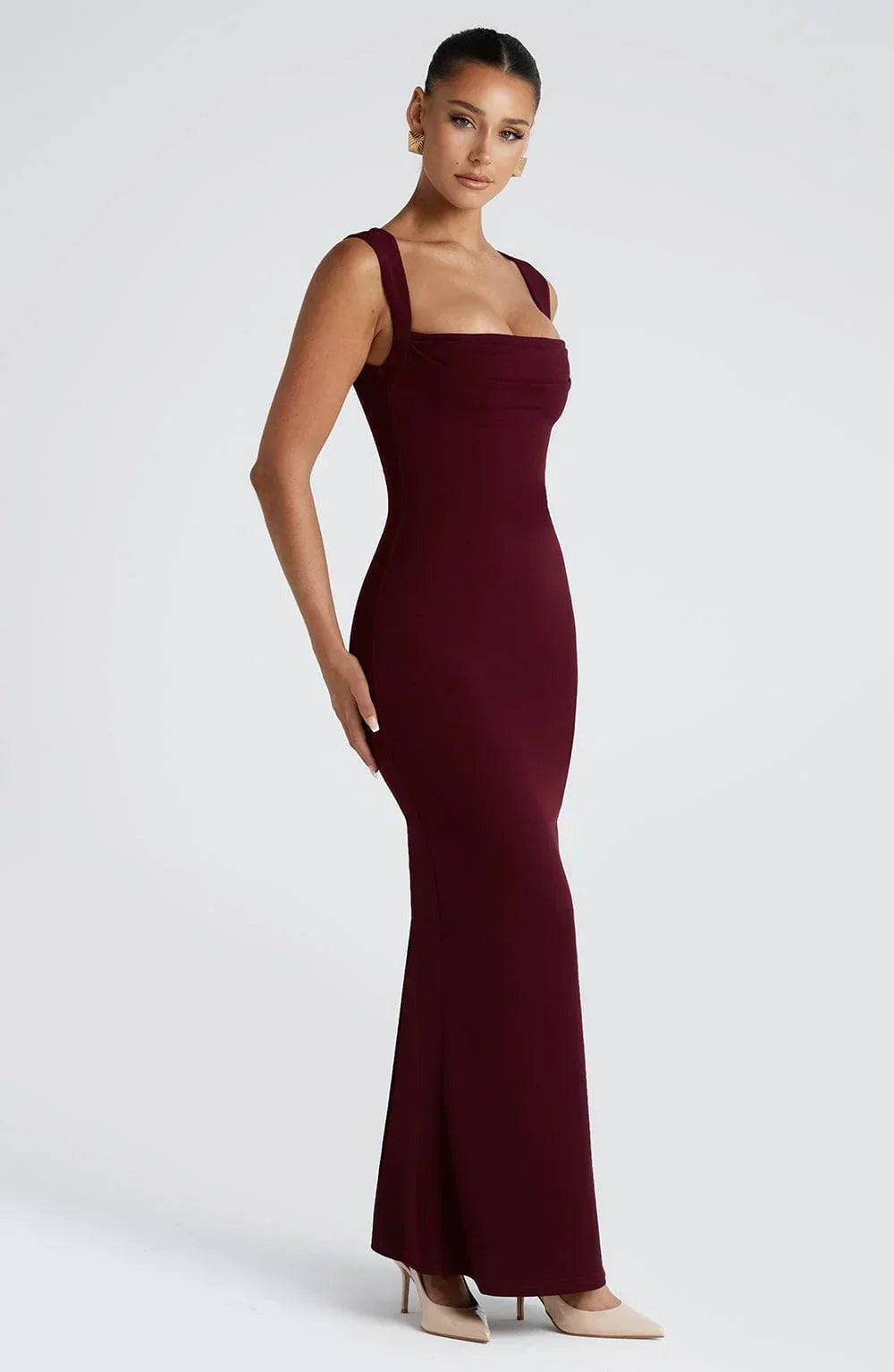 Marian - Women's Sleeveless Maxi Dress with Square Neck - photo 6