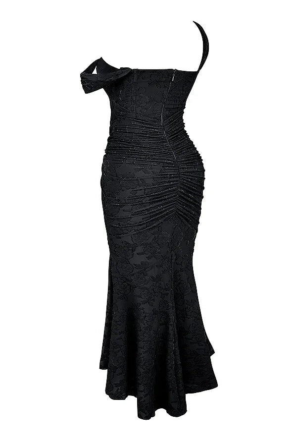 Aaliyah - Women's midi dress with floral pattern and wide straps - photo 21