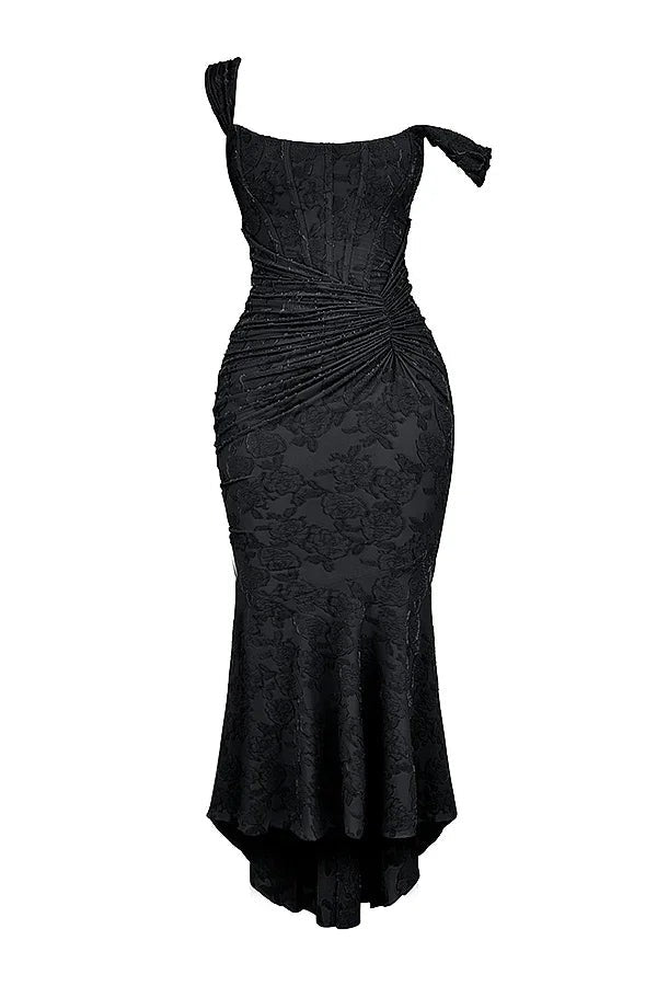 Aaliyah - Women's midi dress with floral pattern and wide straps - photo 20