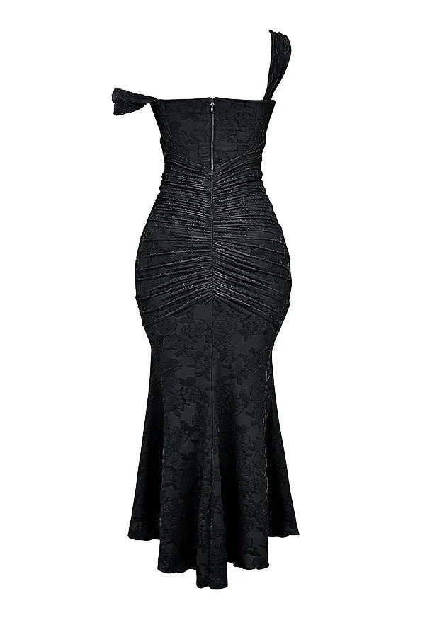 Aaliyah - Women's midi dress with floral pattern and wide straps - photo 22