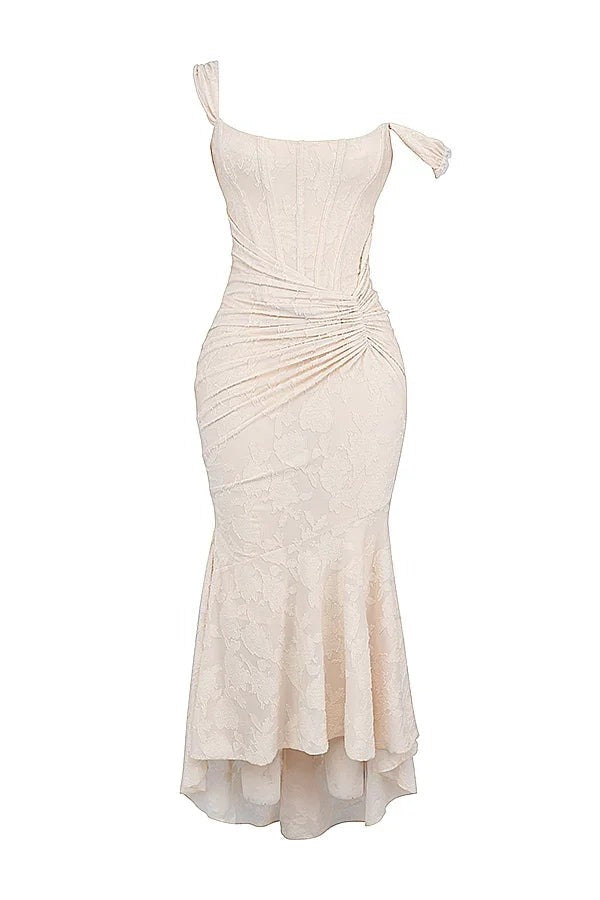 Aaliyah - Women's midi dress with floral pattern and wide straps - photo 27