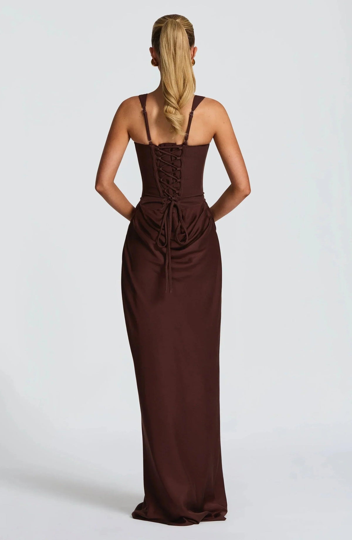 Women's Bodycon Backless Maxi Dress - photo 7