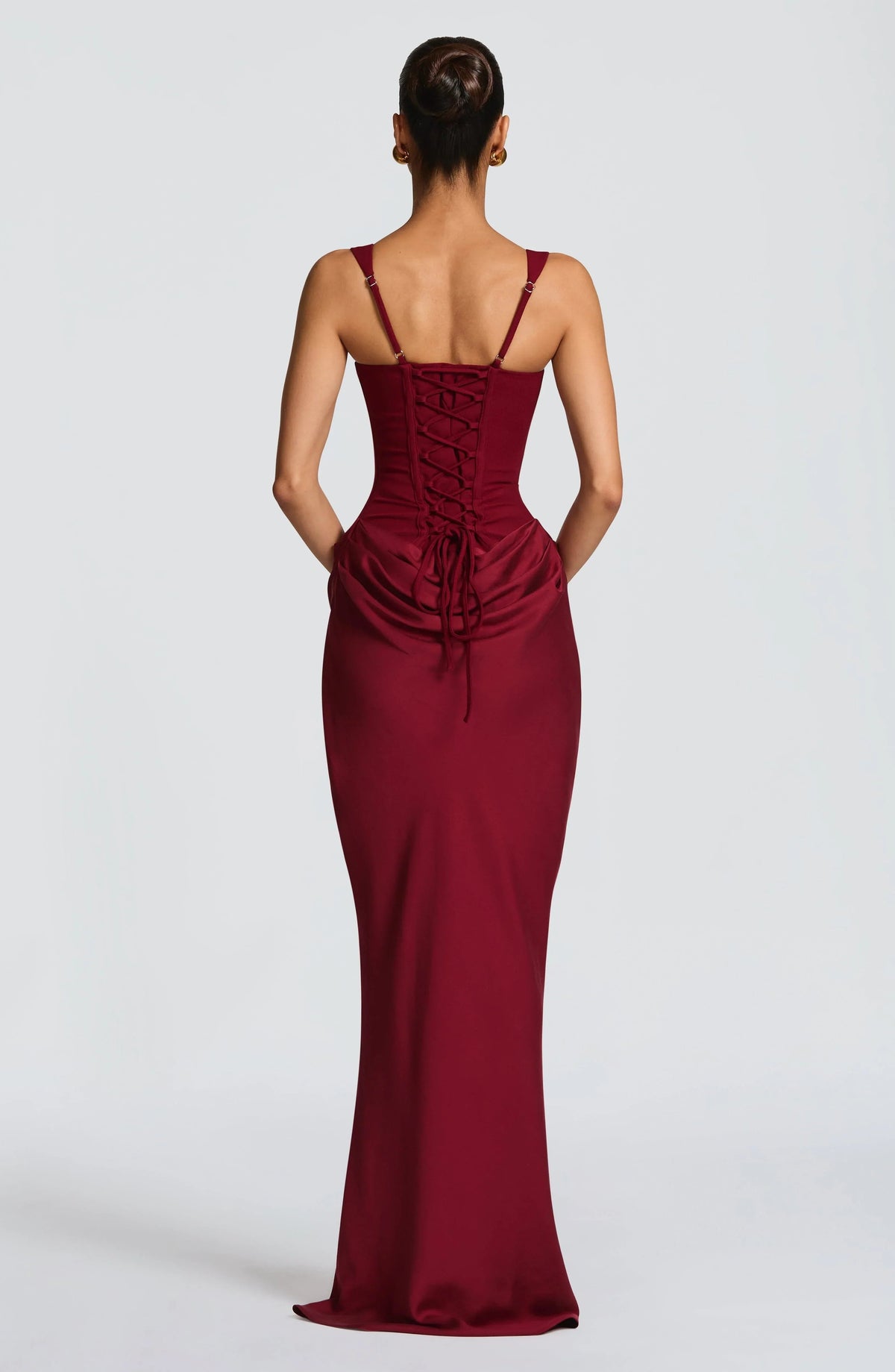 Women's Bodycon Backless Maxi Dress - photo 12