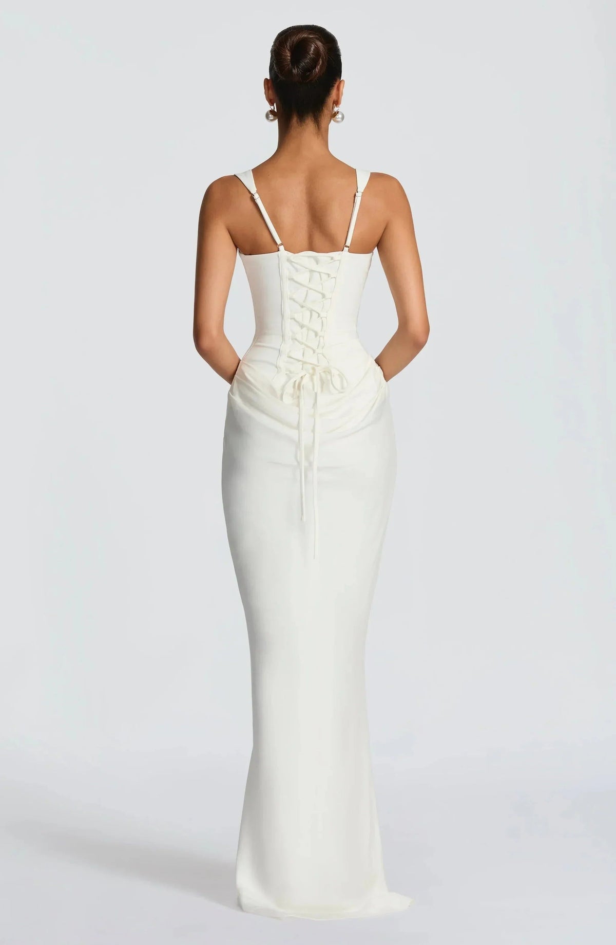 Women's Bodycon Backless Maxi Dress - photo 11