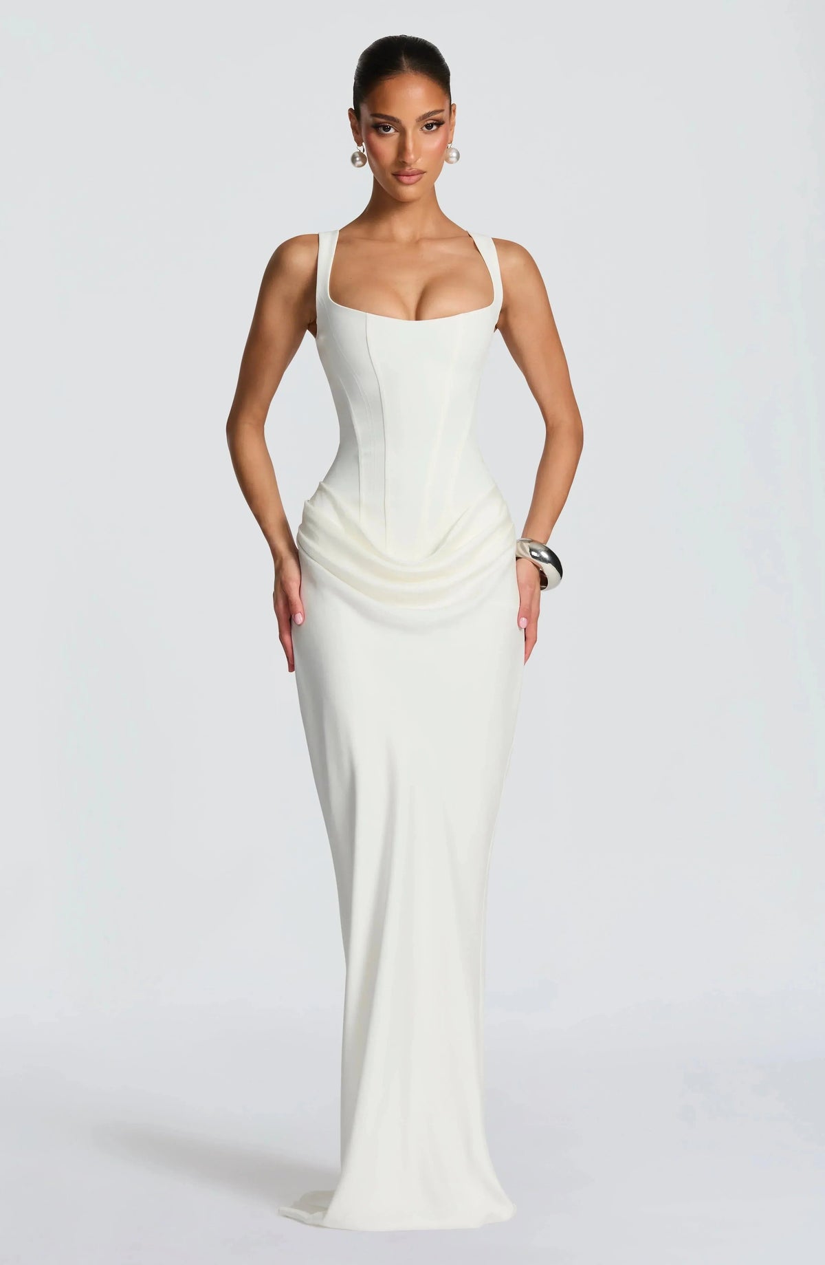 Women's Bodycon Backless Maxi Dress - photo 10