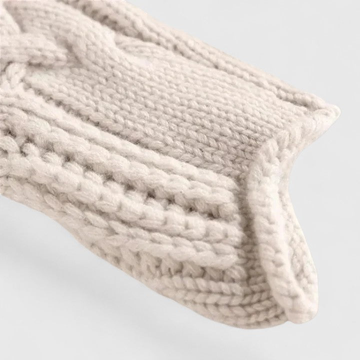 Rosetta - Women's Cable Knit Jumper with Roll Neck - photo 6