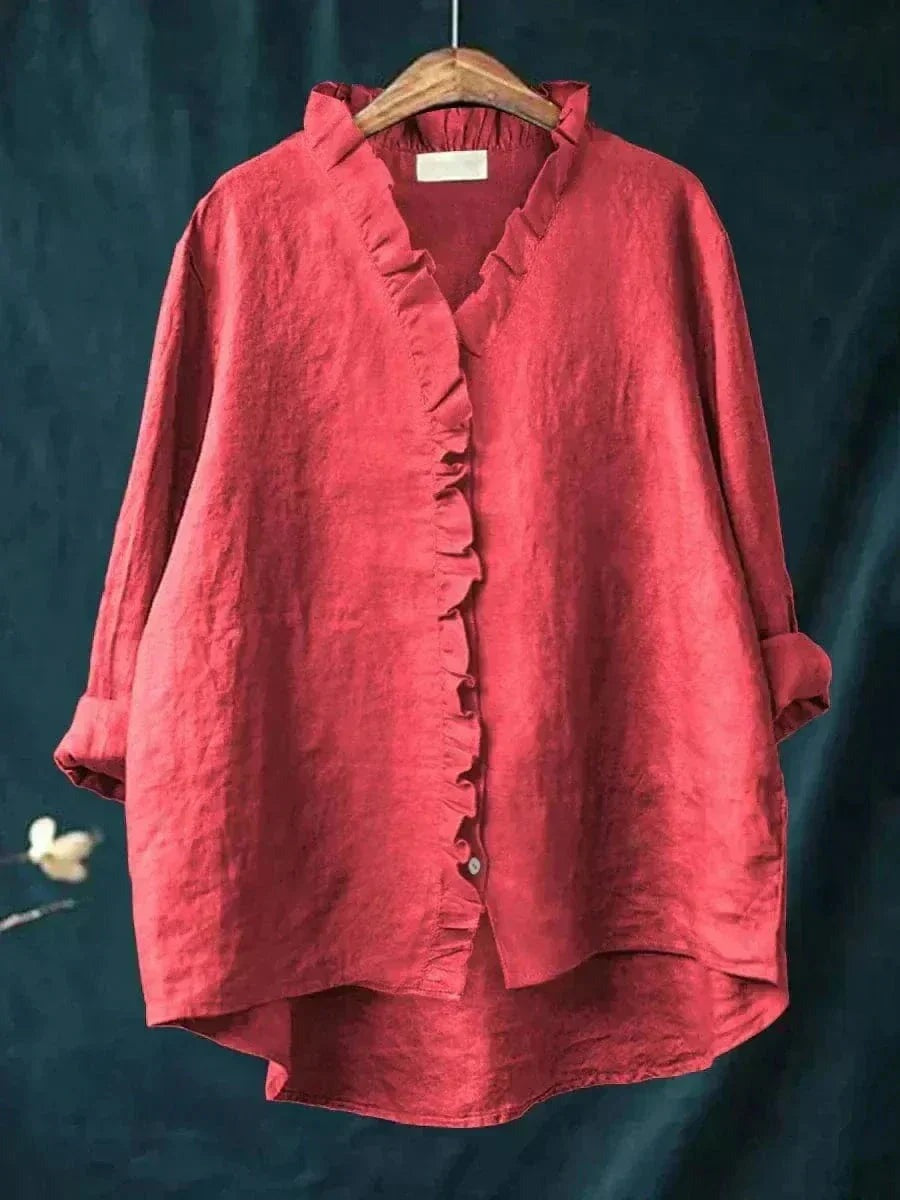 Jasmin - Women's Breathable Linen Blouse for Summer