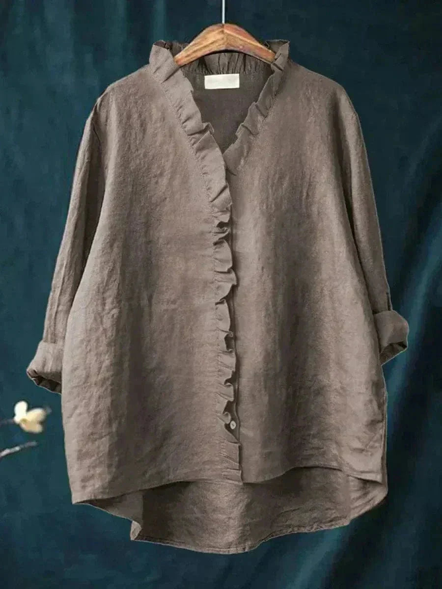 Jasmin - Women's Breathable Linen Blouse for Summer