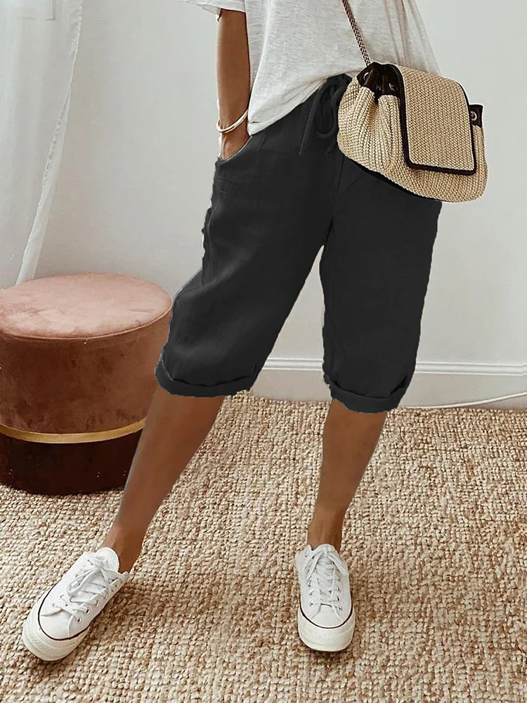 Jayne - Women's Adjustable Linen Shorts for Summer