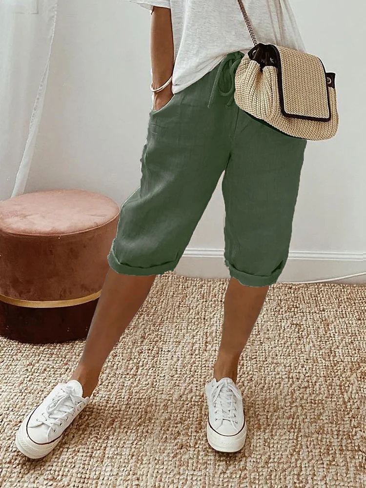 Jayne - Women's Adjustable Linen Shorts for Summer