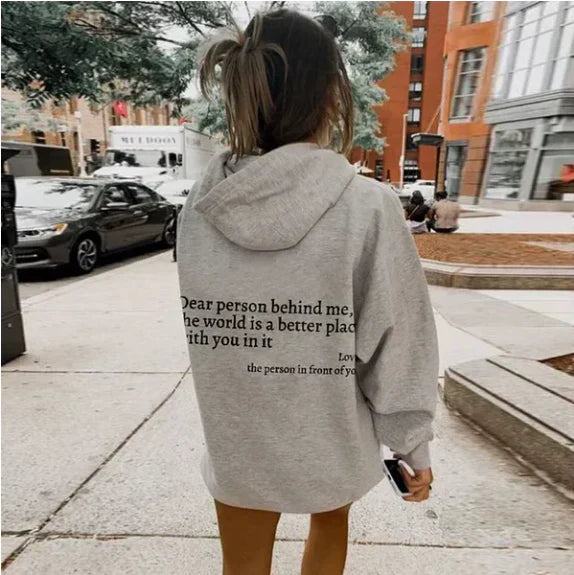 Sheila - Women's Oversized Hoodie with Back Print - photo 3