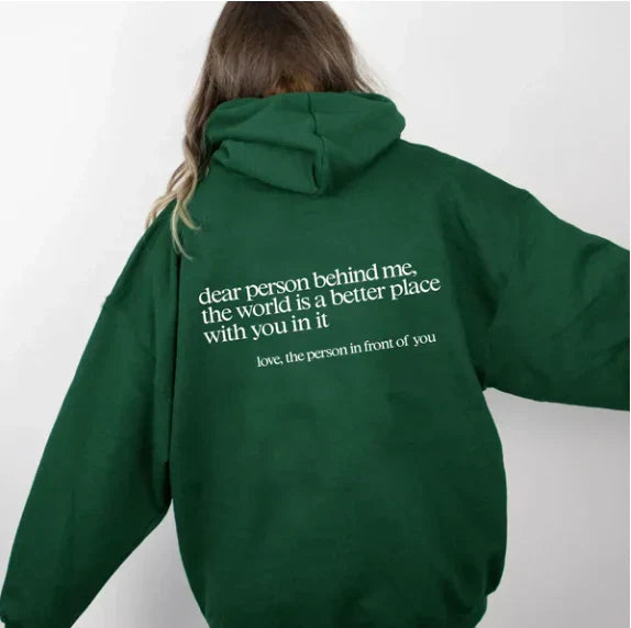 Sheila - Women's Oversized Hoodie with Back Print - photo 9