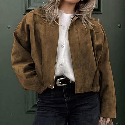 Suzanne - Women's Jacket with Zip Front and Collar - photo 1