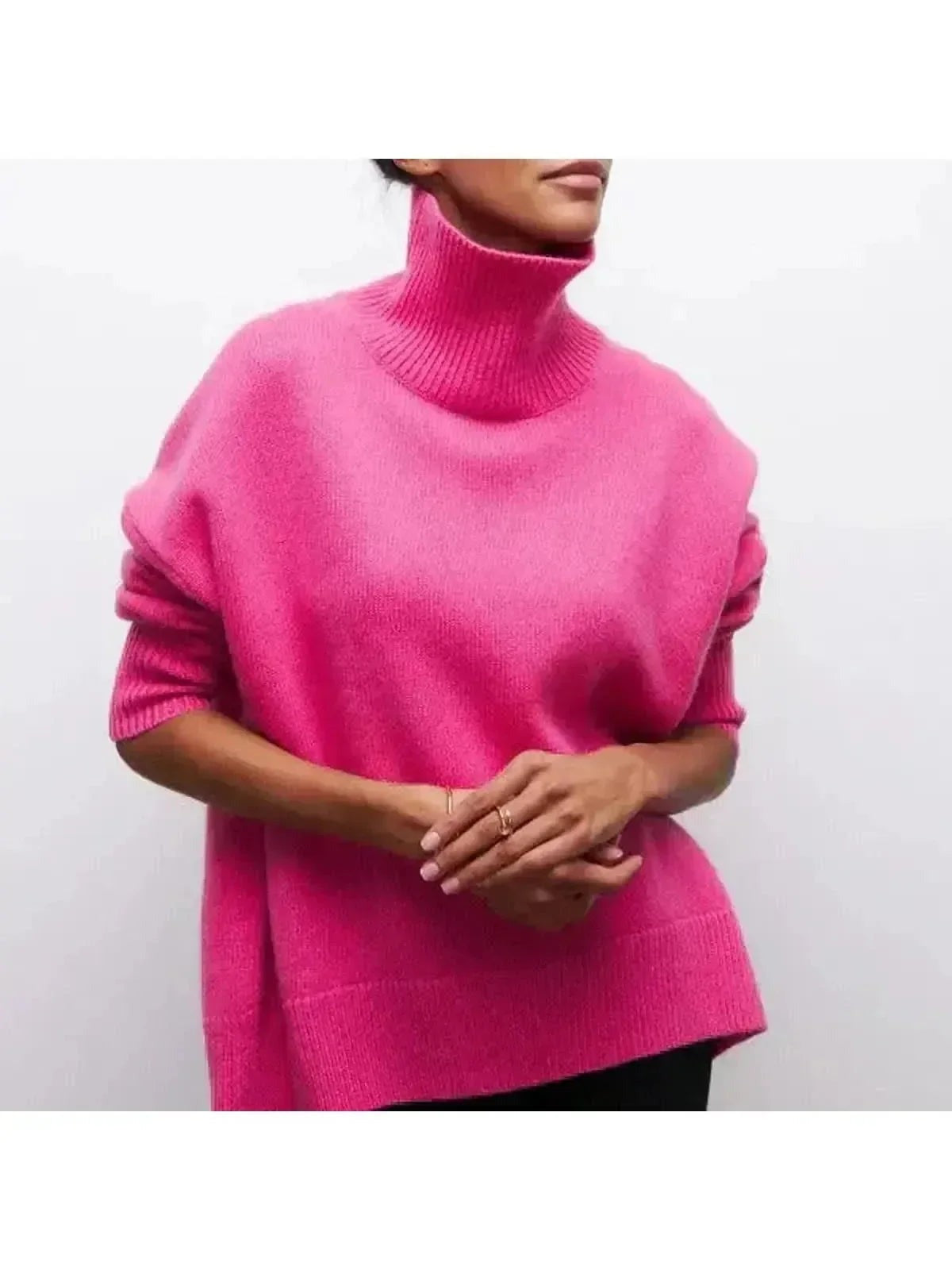 Tansy - Women's Cozy Turtleneck Sweater - photo 4