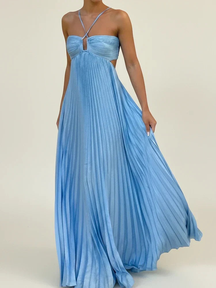 Debbie - Women's Maxi Dress with No Sleeves