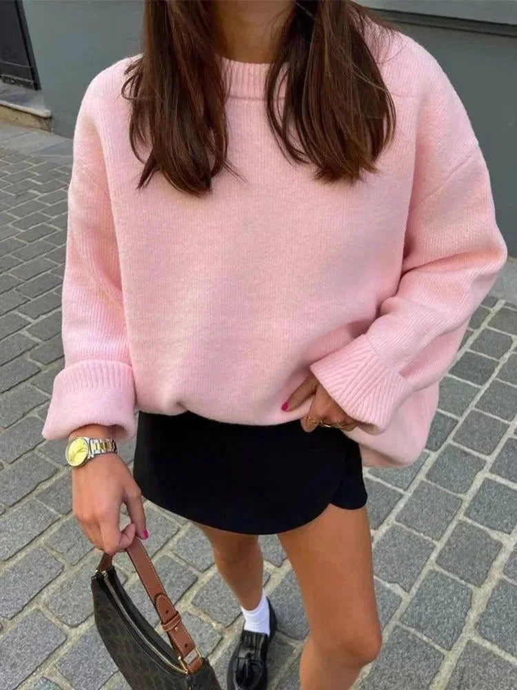 Titania - Women's Oversized Jumper with Long Sleeves - photo 5