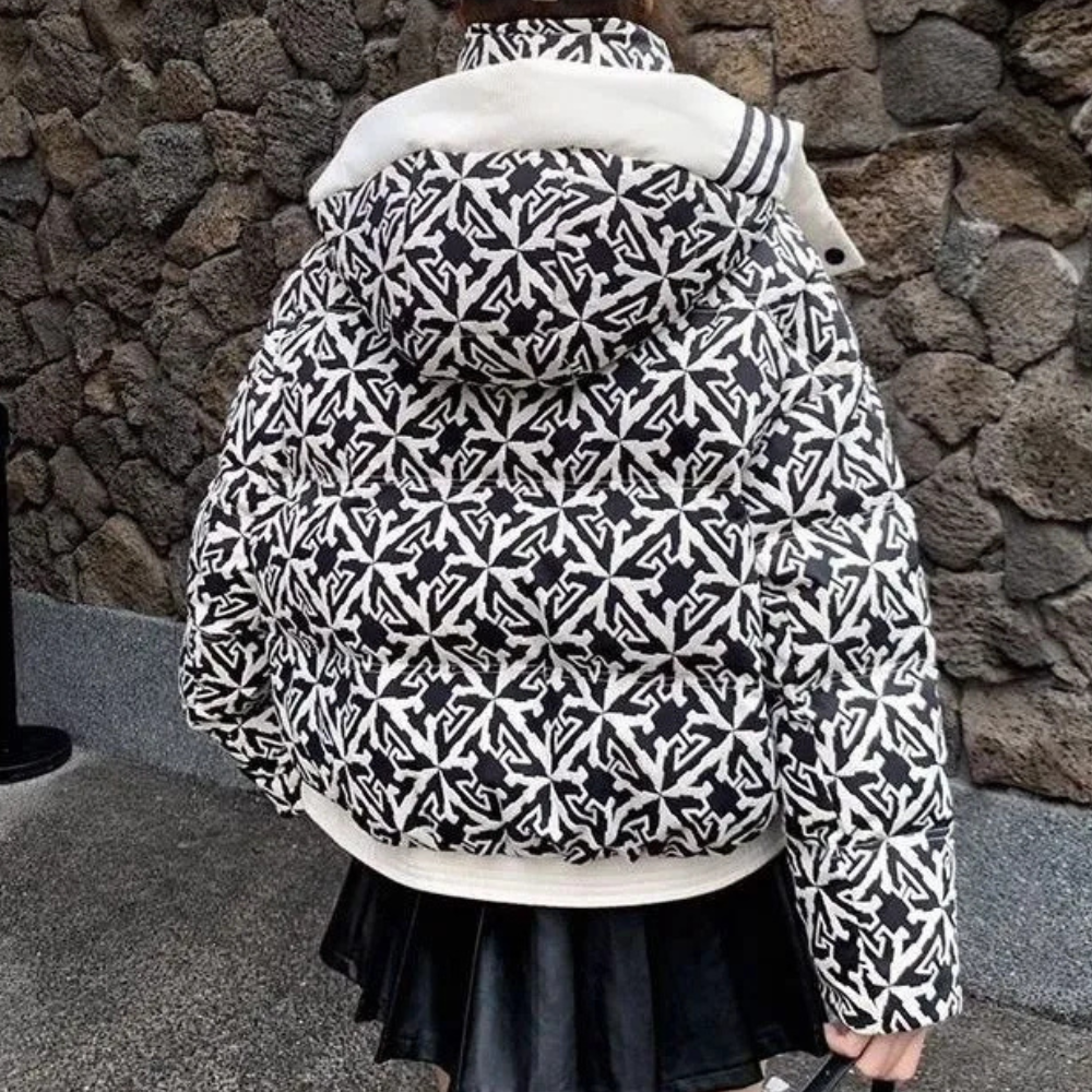Ursula - Women's Patterned Zip Winter Jacket - photo 5