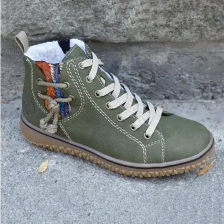 Valerie - Women's Ankle Boots with Lace-Up Front and Fleece Lining - photo 2