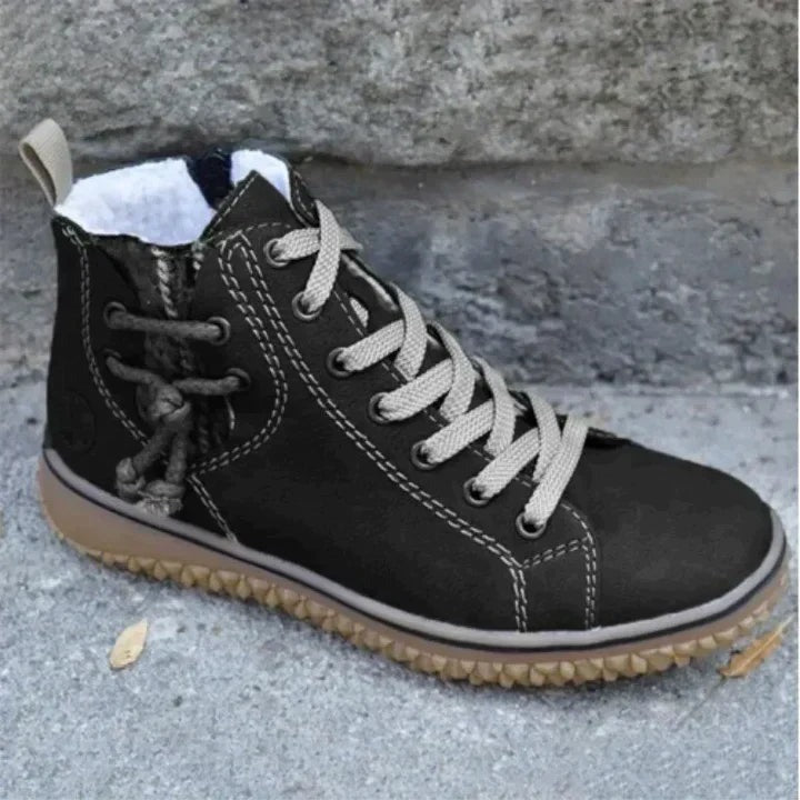 Valerie - Women's Ankle Boots with Lace-Up Front and Fleece Lining - photo 3