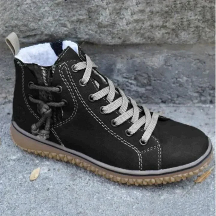 Valerie - Women's Ankle Boots with Lace-Up Front and Fleece Lining - photo 3