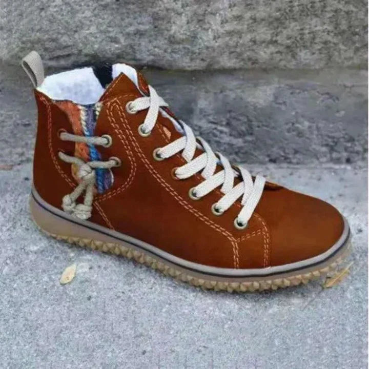 Valerie - Women's Ankle Boots with Lace-Up Front and Fleece Lining - photo 4
